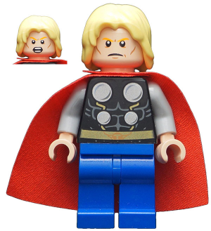 Thor - Starched Fabric Cape, Blue Legs (sh0098)