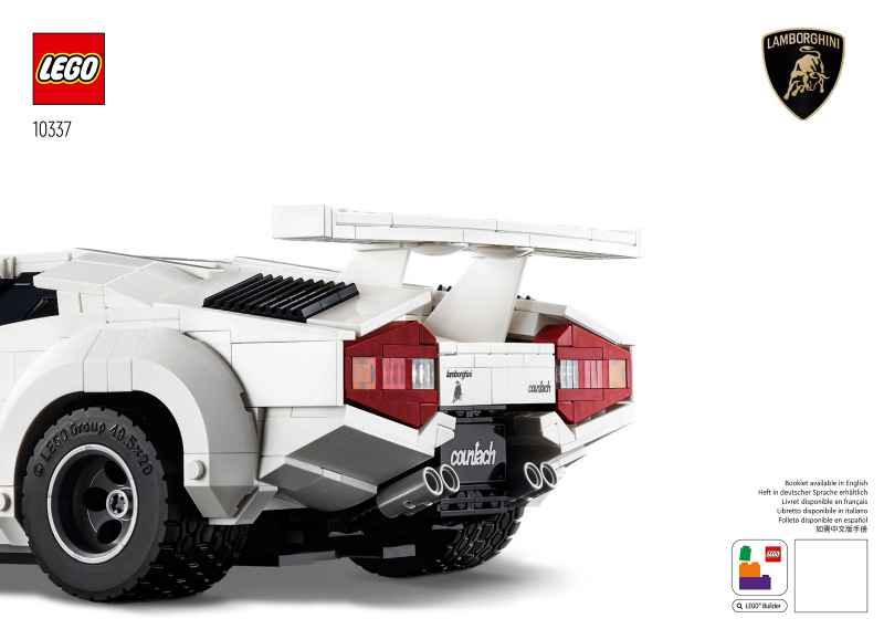 10337 Lamborghini Countach 5000 Quattrovalvole (Certified) LEGO Icons