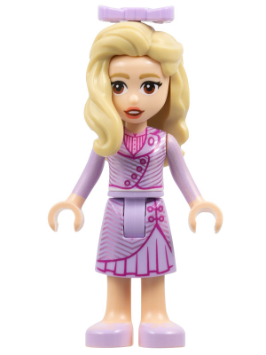 Glinda - Mini Doll, Lavender Dress, Bow (wck001)