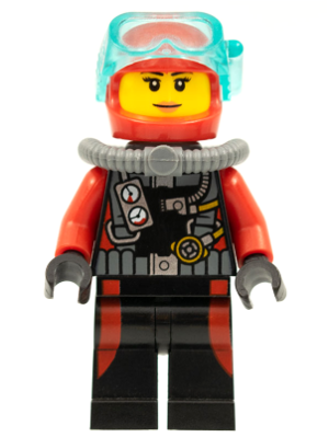 Scuba Diver, Female without Flippers (cty0598)