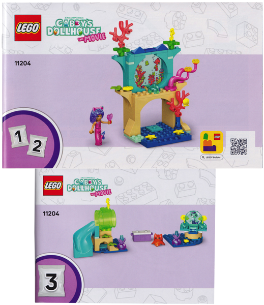 11204 Mermaid Gabby's Aquarium Adventure (Certified) LEGO Gabbys Dollhouse