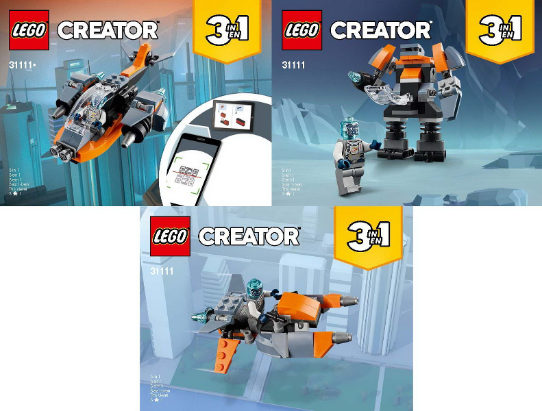 31111 Cyber Drone (Used) LEGO Creator