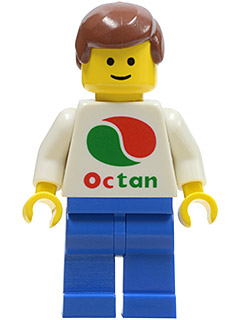 Octan - White Logo, Blue Legs, Reddish Brown Male Hair (oct047)