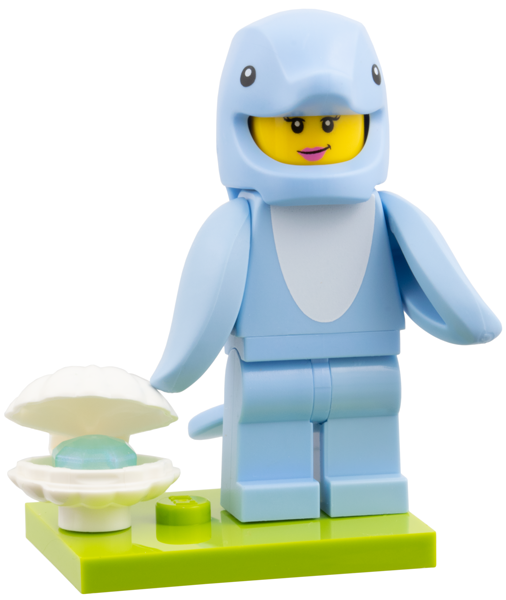 Dolphin Costume - Series 28 Collectible Minifigure (col28-9)