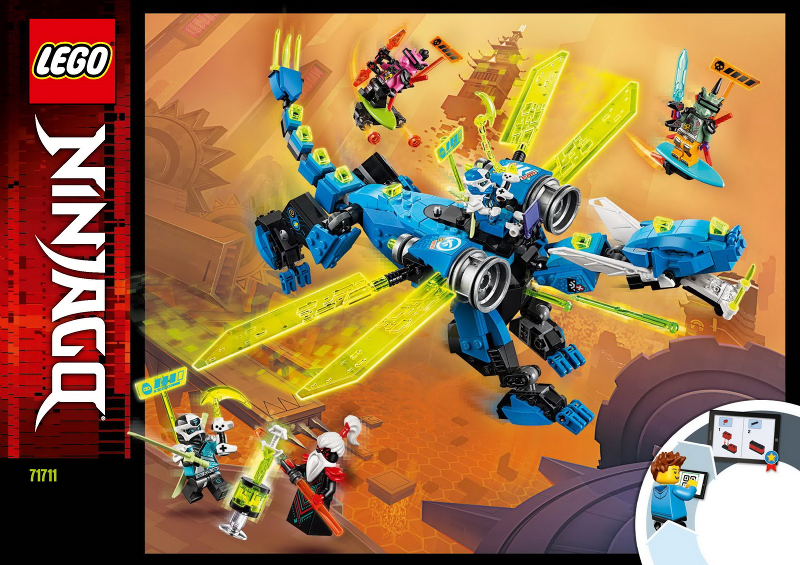 71711 Jay's Cyber Dragon (Used) LEGO Ninjago
