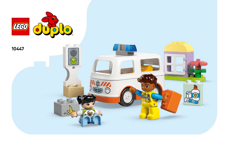 10447 Ambulance & Driver (Used) LEGO DUPLO