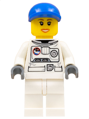 Spacesuit, White Legs, Blue Short Bill Cap, Eyelashes (cty0225)