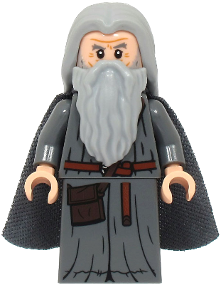 Gandalf the Grey - Hair, Robe, Spongy Cape (lor142)