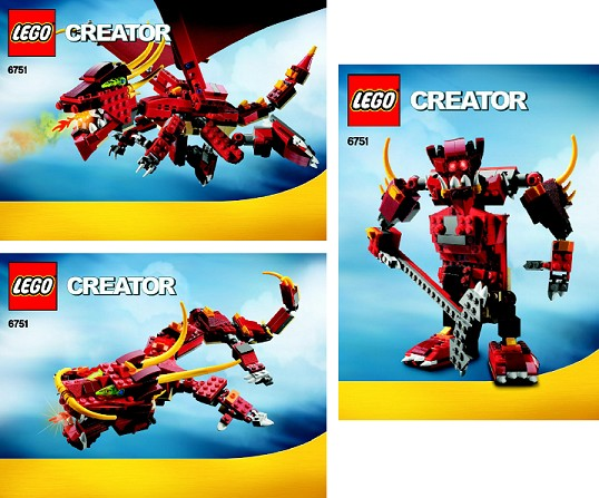 6751 Fiery Legend (Certified) LEGO Creator