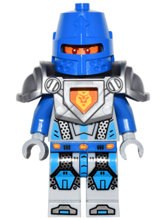 Royal Soldier / King's Guard - Blue Helmet with Eye Slit, Flat Silver Armor (nex040)