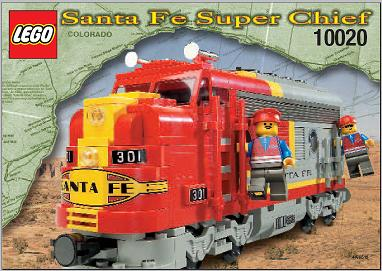 10020-1 Santa Fe Super Chief (Certified) LEGO Trains