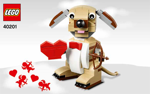 40201 Valentine's Cupid Dog (Certified) LEGO Seasonal