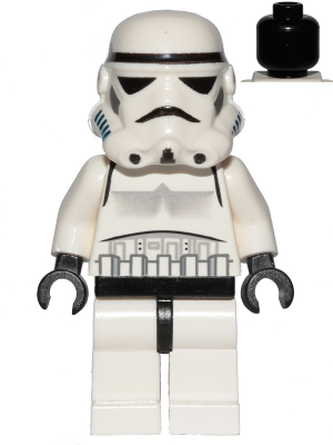 Imperial Stormtrooper - Black Head, Solid Mouth Helmet (sw0036b)