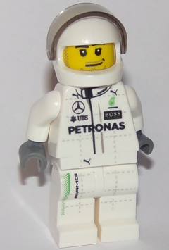 Mercedes F1 W07 Hybrid Driver - White Helmet (sc043)