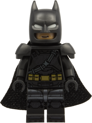 Batman - Pearl Dark Gray Armor, Cowl with White Eyes, Spongy Cape (sh1122)