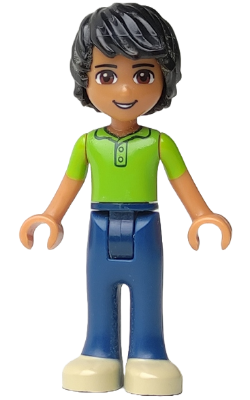 Friends Matthew - Dark Blue Trousers, Lime Polo Shirt (frnd0043)