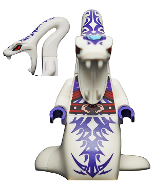 Pythor Chumsworth - White with Purple (njo0131)
