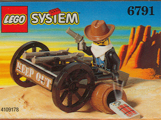6791 Bandit's Wheelgun (Used) LEGO Western