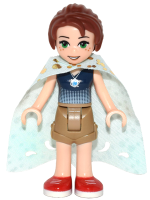 Emily Jones - Dark Tan Shorts, Long Cape (elf023)
