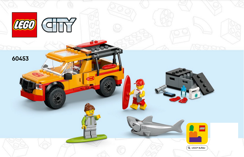 60453 Lifeguard Beach Rescue Truck (Used) LEGO City