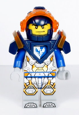 Clay Moorington - Dark Blue Helmet, Trans-Neon Orange Visor, Dark Blue Armor (nex117)