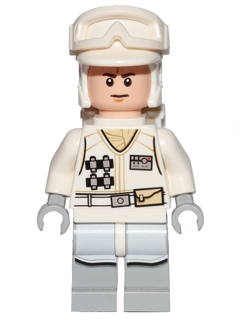 Hoth Rebel Trooper White Uniform (Frown) (sw0708)
