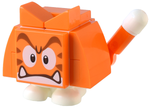 Cat Goomba - Angry, Closed Mouth, Super Mario, Series 6 (Character Only) (Mar0158)