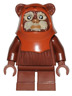 Wicket (Ewok) - Printed Dark Orange Hood, Tan Face (sw0513)
