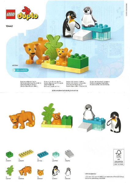 10442 Wild Animal Families: Penguins & Lions (Used) LEGO DUPLO