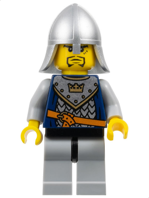 Fantasy Era - Crown Knight Scale Mail with Crown, Helmet with Neck Protector, 3 Spots under Left Eye (cas349)