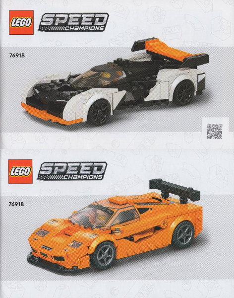 76918 McLaren Solus GT & McLaren F1 LM (Certified) LEGO Speed Champions