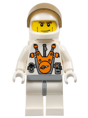 Mars Mission Astronaut with Helmet and Cheek Lines and Backpack (mm014)
