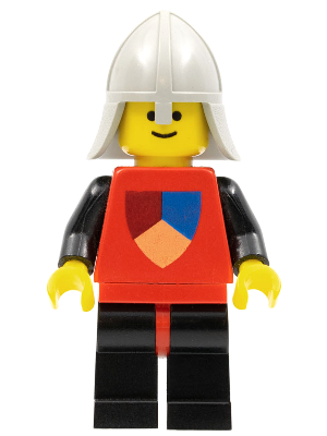 Classic - Knights Tournament Knight Red, Black Legs with Red Hips (cas230)