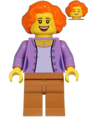Ann McCloud - Mom, Medium Lavender Jacket, Medium Nougat Legs, Orange Hair (cty1216)