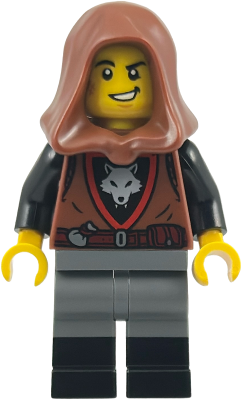 Wolfpack - Male, Dark Bluish Gray Legs with Black Boots, Reddish Brown Hood (bdp277)