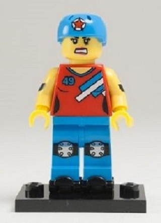 Roller Derby Girl - Series 9 Collectible Minifigure (col09-8)
