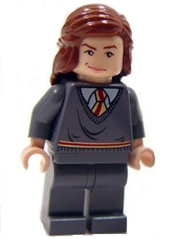 Hermione Granger - Gryffindor Stripe Torso, Reddish Brown Female Hair Mid-Length (hp083)