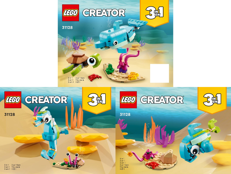 31128 Dolphin and Turtle (Certified) LEGO Creator