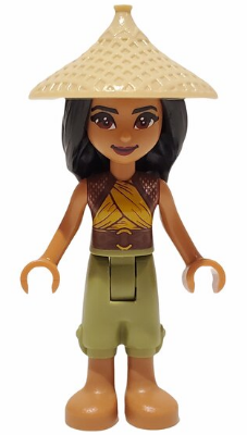 Raya - Tan Conical Hat, Yellow Top, Medium Nougat Boots (dp118)