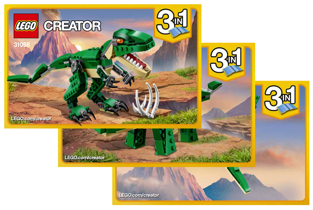 31058 Mighty Dinosaurs (Green Edition) (Used) LEGO Creator