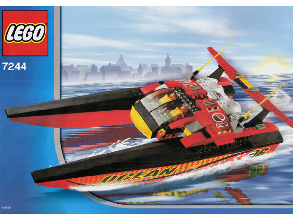 7244 Speedboat (Used) LEGO City