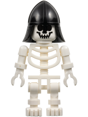 Skeleton with Standard Skull, Black Neck Protector Helmet (gen009)