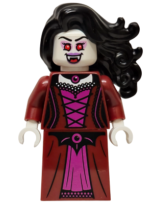 Vampire - Dark Red Dress, Black Hair (twn530)