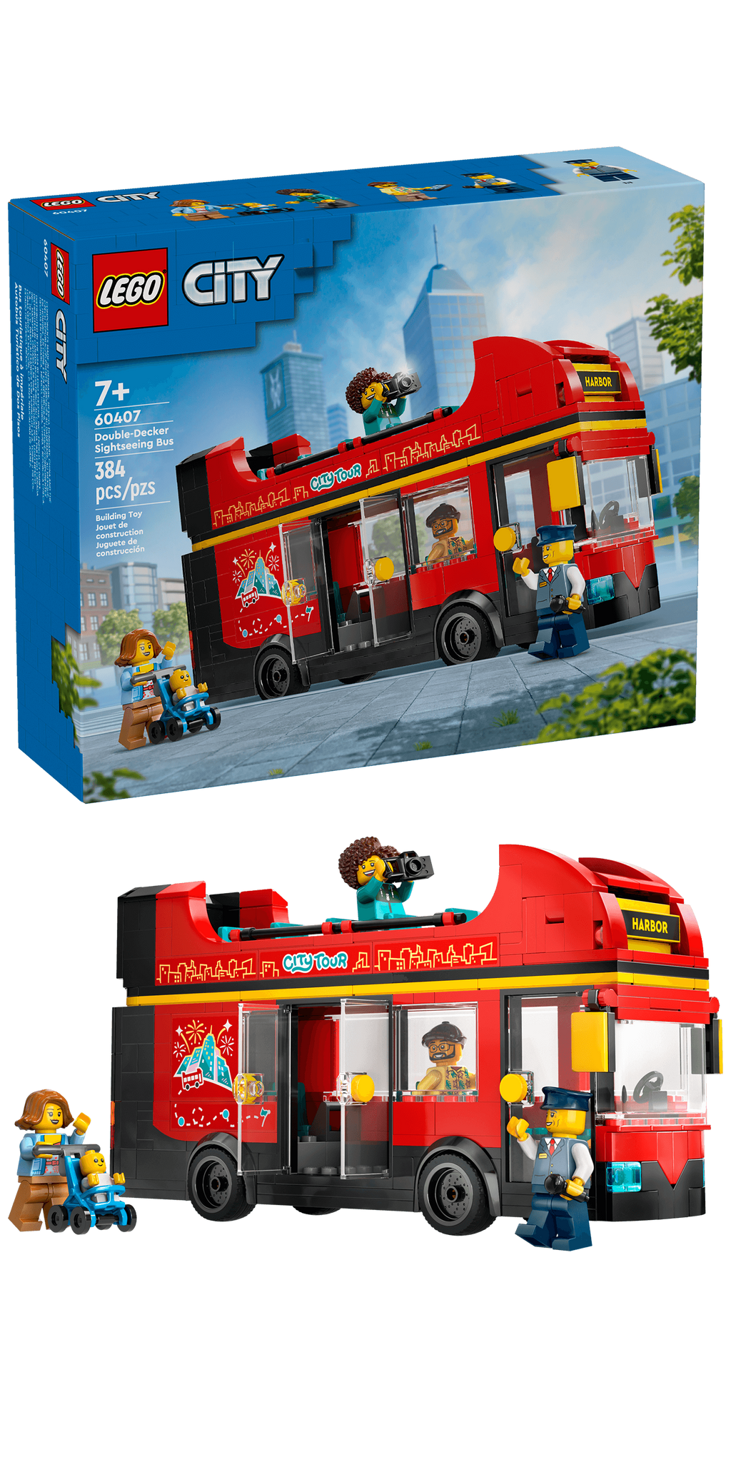 60407 Red Double-Decker Sightseeing Bus (Retired) LEGO City