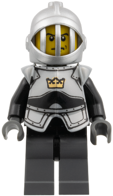 Fantasy Era - Crown Knight Plain with Breastplate, Grille Helmet, Scowl (cas334)