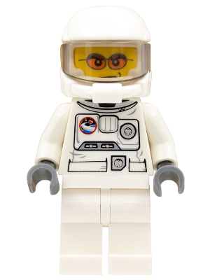 Spacesuit, White Legs, Space Helmet, Orange Sunglasses (cty0223)