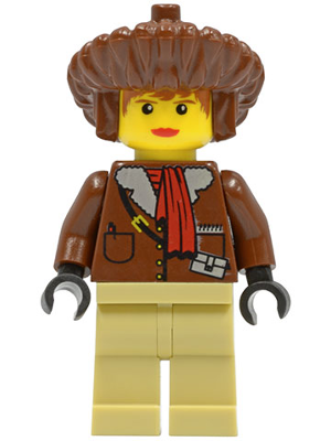 Pippin Reed / Miss Gail Storm - Brown Parka, Tan Legs, Brown Mongolian Hat (adv028)