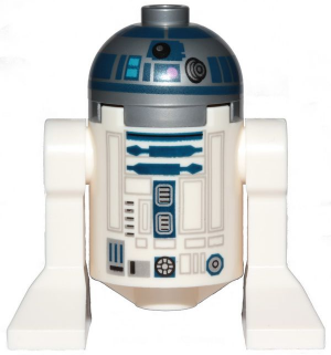 Astromech Droid, R2-D2 - Flat Silver Head, Dark Pink Dots and Large Receptor (sw1085)