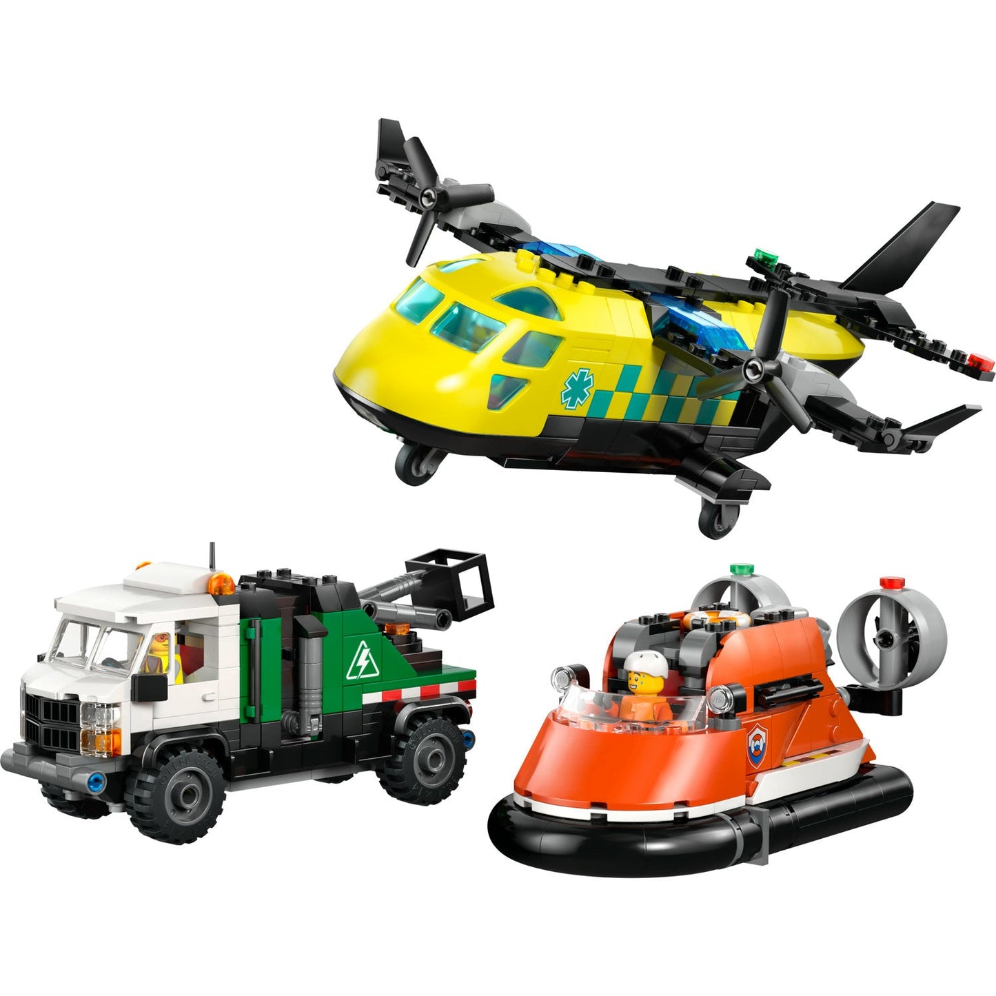 60505 Airplane, Service Truck & Hovercraft Remix