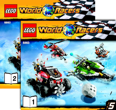 8863 Blizzard's Peak (Certified) LEGO World Racers